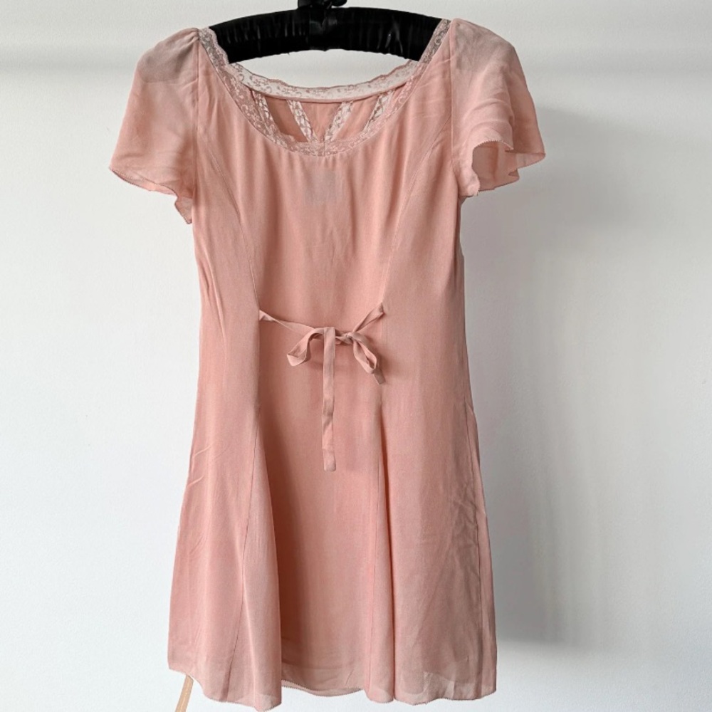 Reformation Malena Pink Mini Dress - Picture 7 of 8